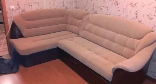 Перетяжка углового дивана. Лермонтовский проспект
